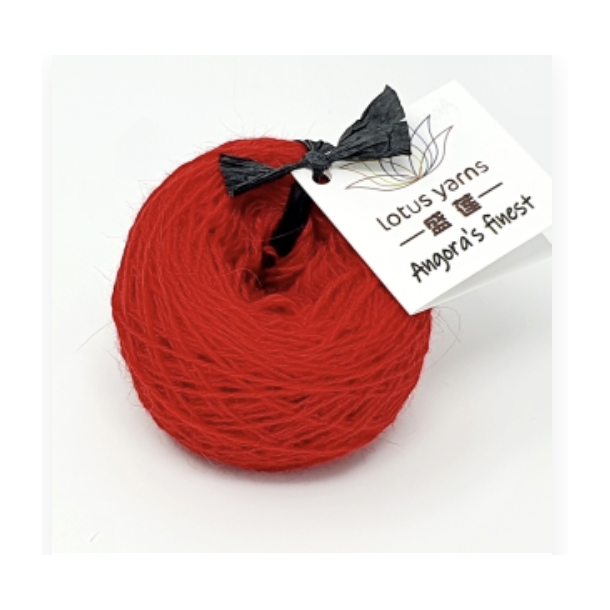 Lotus Yarn - Angora`s Finest Fv. 31 Bright Red