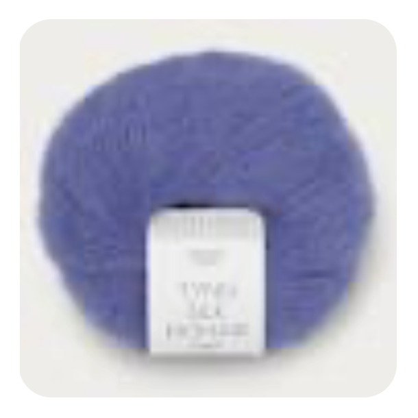 Sandnes - Tynn silk Mohair Farve 5535 Bl Iris