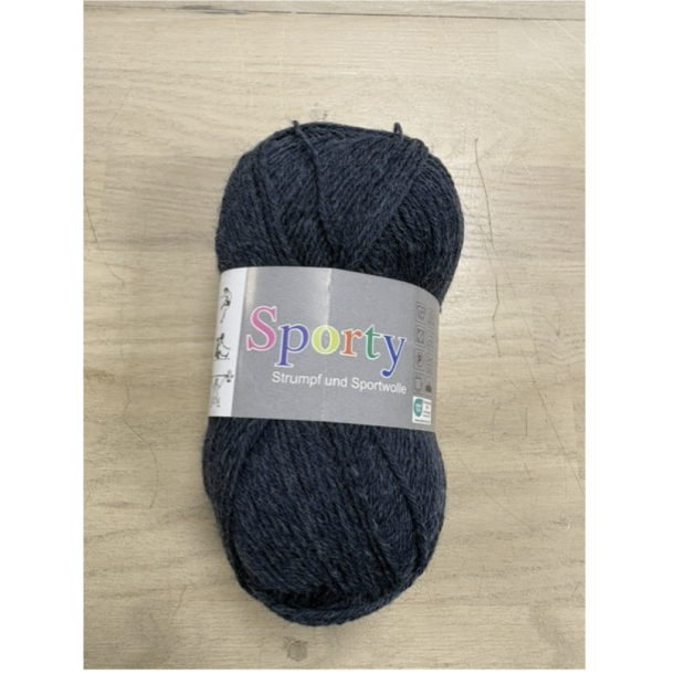 Sporty Str�mpegarn Fv. 54 M�rk Bl� Meleret