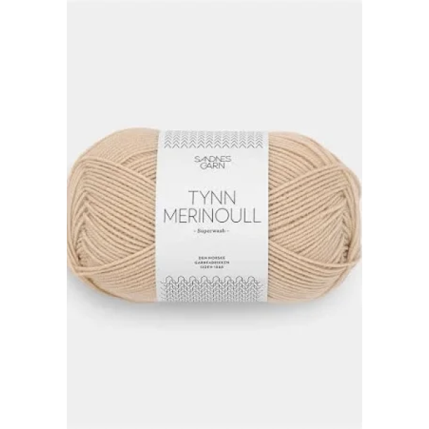 Sandnes - Tynn Merinoull Farve. 2125 Sandskal