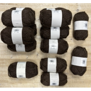 Sandnes - Fritidsgarn Fv. 4071 M�rk Brunmeleret - BLD LOT MED 14 NGL. - SPAR 40%