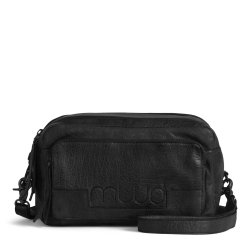 Muud - Stavanger - Hndlavet Lder Strikke Crossbody Farve Sort