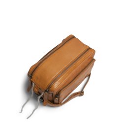 Muud - Stavanger - Hndlavet Lder Strikke Crossbody Farve Whisky