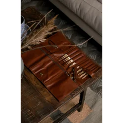 Muud . Stockholm - Luksus-etui til udskiftelige pinde Farve Rich Brown