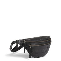 Muud - Vegas - H�ndlavet l�der onesized Bumbag. Farve Sort