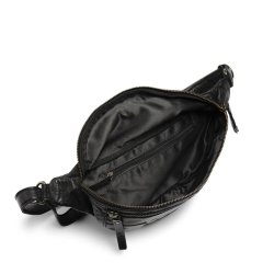 Muud - Vegas - H�ndlavet l�der onesized Bumbag. Farve Sort