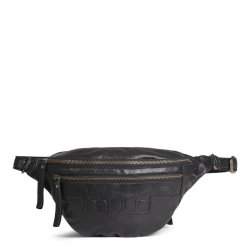 Muud - Vegas - H�ndlavet l�der onesized Bumbag. Farve Sort