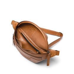 Muud - Vegas - Hndlavet lder onesized Bumbag. Farve Whisky