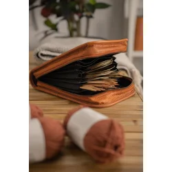 Muud - Voss - Luksus-etui til strikkepinde. Farve Whisky