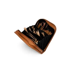 Muud - Voss - Luksus-etui til strikkepinde. Farve Whisky