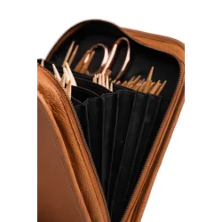 Muud - Voss - Luksus-etui til strikkepinde. Farve Whisky