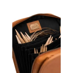 Muud - Voss - Luksus-etui til strikkepinde. Farve Whisky