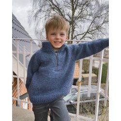 PetiteKnit - Zipper Sweater Junior - Enkeltopskrift
