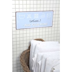Metal Skilt " Confused..." (007)