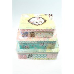 Metal Dser st af 3 stk.