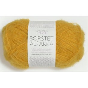Sandnes - Brstet Alpakka Farve. 2127 Gul