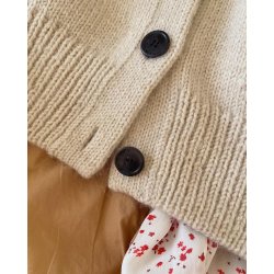 PetiteKnit - Champagne Cardigan - Enkeltopskrift