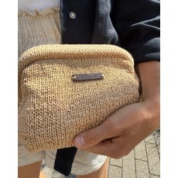 Petiteknit - L�derlabel M�rkebrun 1 Stk