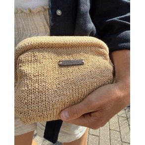 Petiteknit - L�derlabel M�rkebrun 1 Stk