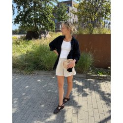 Petiteknit - L�derlabel M�rkebrun 1 Stk