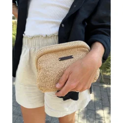 Petiteknit - L�derlabel M�rkebrun 1 Stk