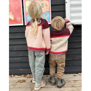 Petiteknit - Cross Sweater Junior - Enkeltopskrift