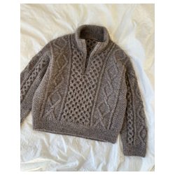 Petiteknit - Dagmar Zipper Sweater - Enkeltopskrift