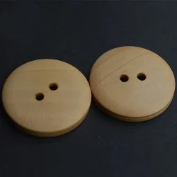 Tr�knap med rundt m�nster 18 mm