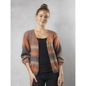Jakke i Dolce multi med Kobberkanter - Cewec - Enkeltopskrift nr 4624