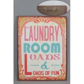 Metalskilt - The laundry room... ( Nr 140)