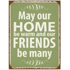 Metalskilt - May our home...  (Nr156)