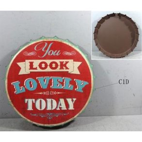 Metalskilt - You look lovely today  (Nr 264)