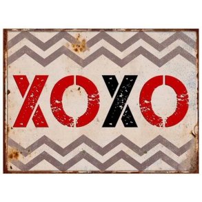 Metalskilt - XOXO