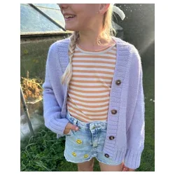 Petiteknit - Eva Cardigan Junior - Enkeltopskrift