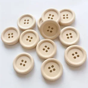 Tr�knap - 4 hul 20 mm Fv. Lyst tr�