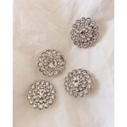 Blingknapper - 4 Stk Petiteknit