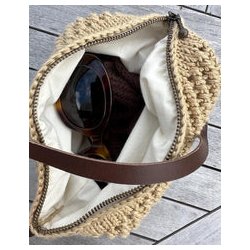Petiteknit - For til Taske med rund bund - � 48 cm. Natur