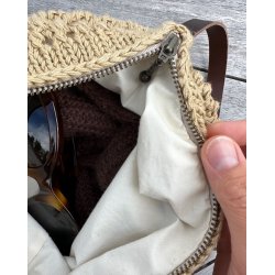 Petiteknit - For til Taske med rund bund - � 48 cm. Natur