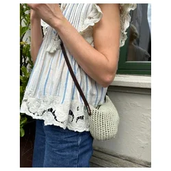 Petiteknit - For til Taske med rund bund -  48 cm. Brun