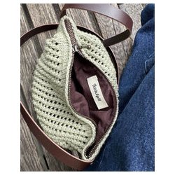 Petiteknit - For til Taske med rund bund -  48 cm. Brun