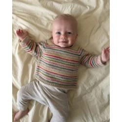 Petiteknit - Frankie Sweater Baby - Enkeltopskrift