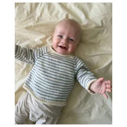 Petiteknit - Frankie Sweater Baby - Enkeltopskrift