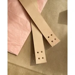 Petiteknit - Lderstrop til French Market Bag - Natur