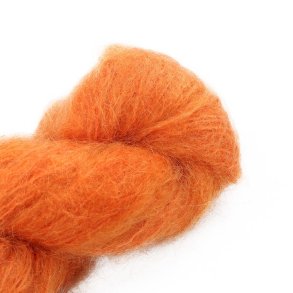 Fluffy Mohair Solids H�ndfarvet 42 Carrot Juice