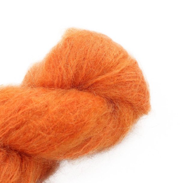 Fluffy Mohair Solids Hndfarvet 42 Carrot Juice