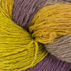 BC Garn - Soft silk Handpaint Fv. 154 Gul Fantasi mix