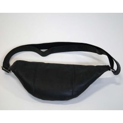 Miko - Bumbag i antik sort l�der - Small