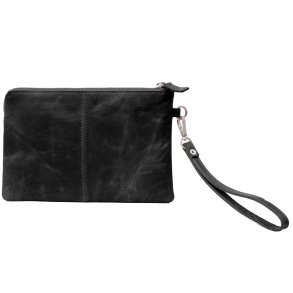 Alpha - Clutch i lder - Sort 