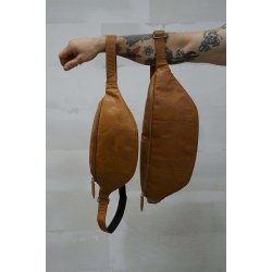 Miko - Bumbag i brunt l�der - Large