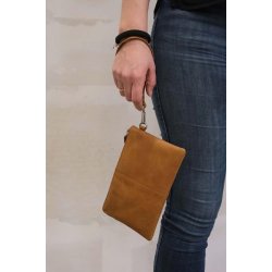 Alpha - Clutch i lder - Brun